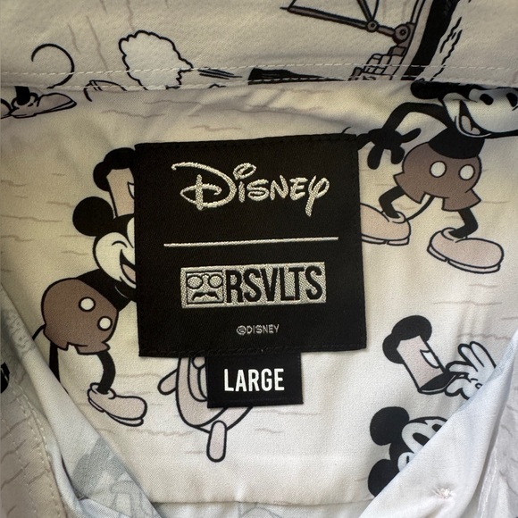 RSVLTS Steamboat Mickey Button-Up Shirt | Men’s Size Large | NWT - Picture 5 of 11